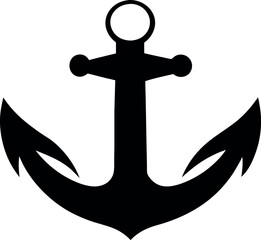 anchor icon on white background
