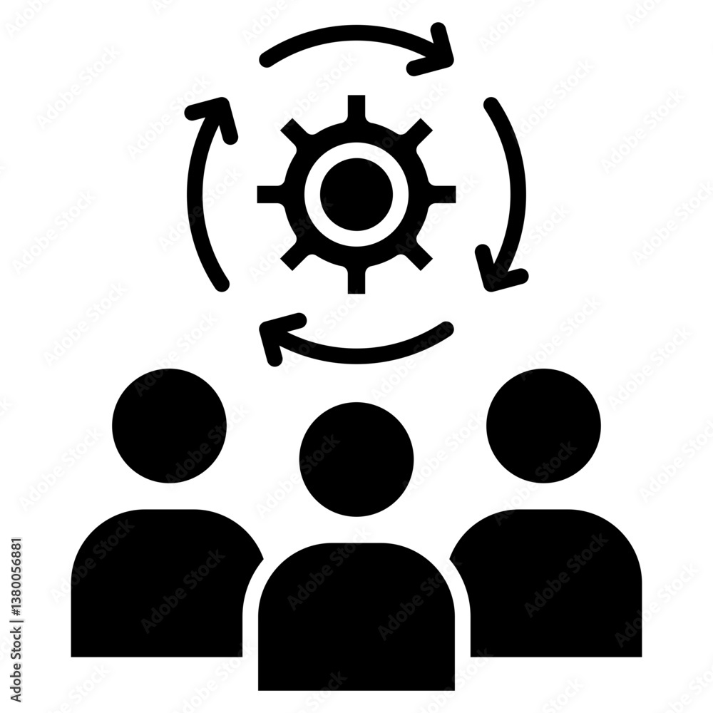 Poster alignment icon element for design