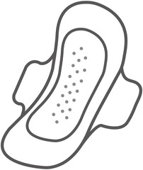 Menstrual Pad line icon