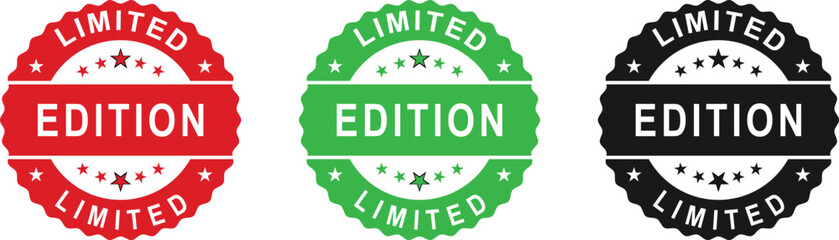 Special Edition Seals Showcasing Vibrant Colors in Circular Designs on a Clean White Background