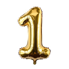 Fototapeta premium Shiny Golden Foil on transparent background