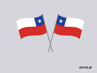 Flag Of Chile, Chile flag, National flag of Chile. table flag of Chile.