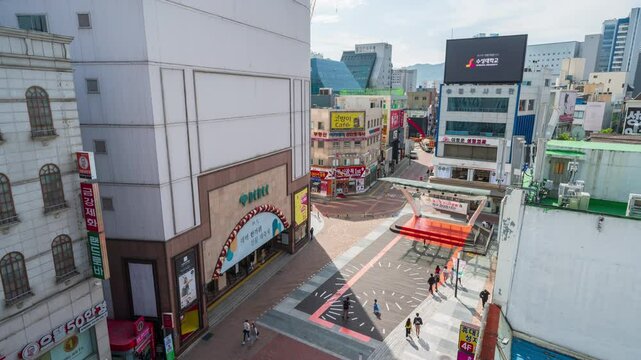 한국 대구 중구 동성로 타임랩스