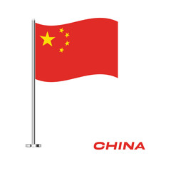 Flag Of China, China flag, National flag of China. table flag of China.