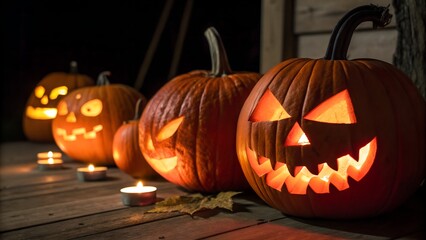 Obraz premium halloween jack o lantern pumpkin