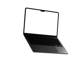 Laptop Mockup with Transparent Background PNG