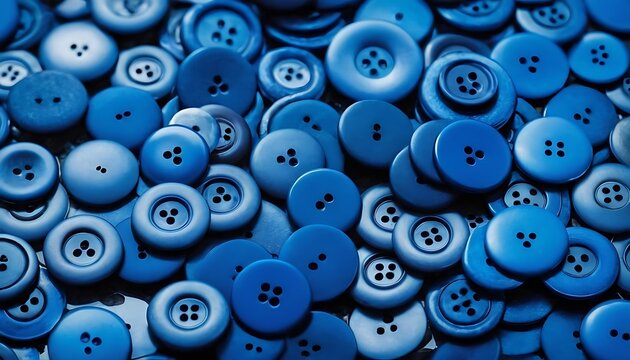 background pattern of blue buttons of various size,buttons, circle, coloured, colourful, graphical, many, round, circular, clothes, 456