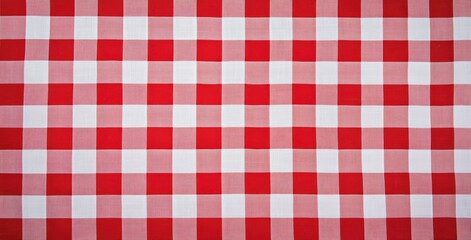 Red Gingham Picnic Cloth: A classic red and white gingham pattern. Perfect for adding a touch of vintage charm to picnics, crafts, or any creative project.
