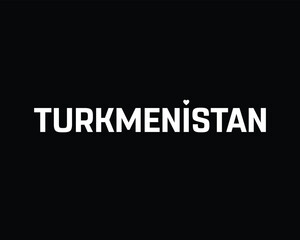 I love Turkmenistan, I love Turkmenistan typographic design with flag typography and heart on black background, Vector design of I love Turkmenistan, Turkmenistan National Day Design