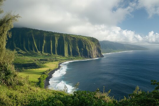 Hawi Valley: A Stark Green Haven on the Steep Volcanic Coast of the Big Island, Hawaii