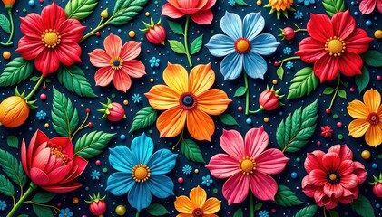 Intricate floral textile design, repeating motif, texture, light, floral