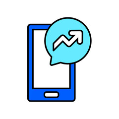 Icon a trending, isolated against a clean background.