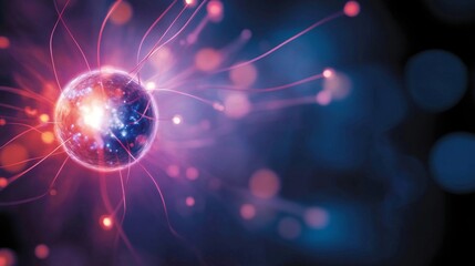 A vibrant blue plasma field exudes energy in a starry cosmic backdrop, creating a mesmerizing visual effect with dynamic patterns and swirling light