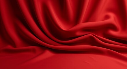 Obraz premium Crimson Drape AI Generated