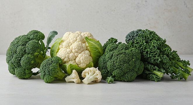 Br&oacute;coli, coliflor, col rizada