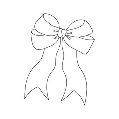 Decorative bow design suitable for various craft projects and festive occasions