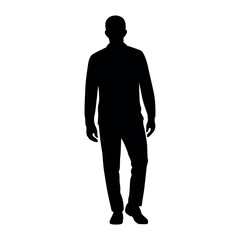 Silhouette of a man vector illustration