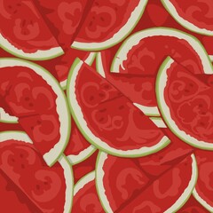 fresh summer watermelon pattern