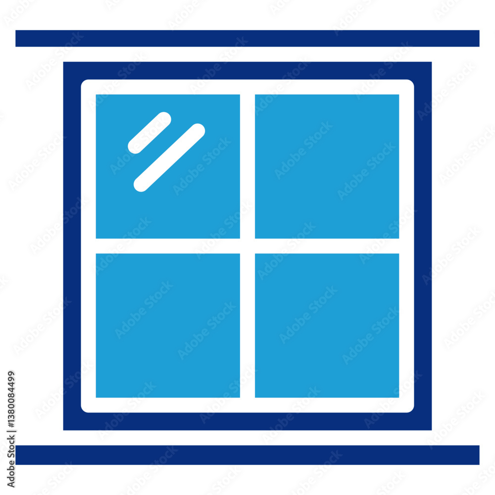 Poster window icon element for design