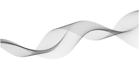 Abstract grey, white smooth element swoosh speed wave modern stream abstract Curved wavy lines tech futuristic motion background technology line stripe isolated science digital flowing black line