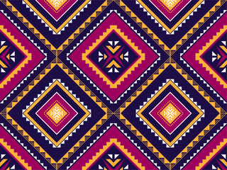 Geometric ethnic oriental ikat seamless pattern
traditional Design for
background, carpet, wallpaper, clothing, wrapping, Batik, fabric, Vector illustration. embroidery style.