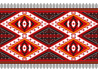 Geometric ethnic oriental ikat seamless pattern
traditional Design for
background,carpet,wallpaper,clothing,wrapping,Batik,f
abric,Vector illustration.embroidery style.