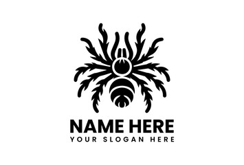 Stylized Tarantula Logo Vector Graphic. Modern Arachnid Design