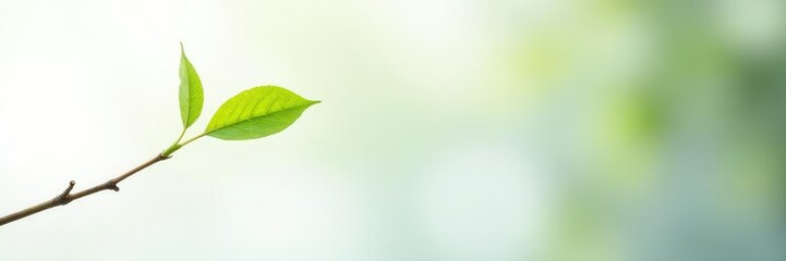 A single branch isolated against a white background with a small leaf, nature, branch, plant