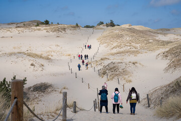 Słowinski National Park: Tourists on the Moving Dunes Trail