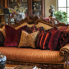 Sophisticated Opulence: A Showcase of Luxurious Upholstered Furnishings in Traditional Craftsmanship