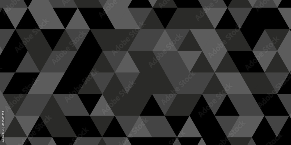 Poster abstract geometric wall tile and metal cube background triangle wallpaper. seamless geometric patter