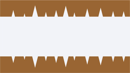 zigzag Abstract Design in Brown and White