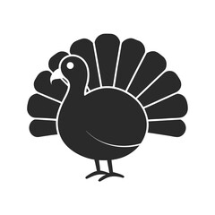 Turkey icon silhouette vector illustration