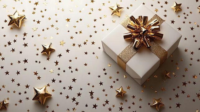 Celebratory retirement gift card with gold stars