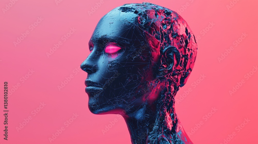 Poster intellectual property framework diagram for ai-generated outputs on a solid background symbolizing l
