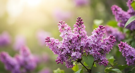 Obraz premium Lilac Light AI Generated
