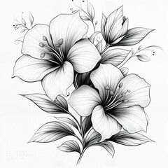 Gallery-Magic Flowers: Relaxing Coloring Pages for Adults and Teens" in Vintage Style