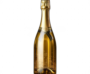 Luxury gold wine bottle for celebration and party event themes