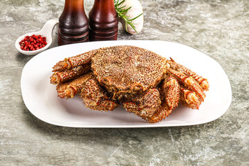 Delicous gurmet Steamed hairy crab