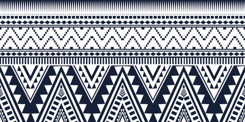 Seamless ethnic pattern made of geometric shapes designed for all types of textiles and printing, fabrics, clothing, embroidery, bohemian style, carpets.
