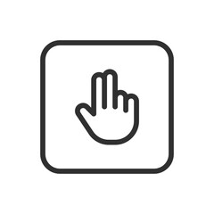 Hand Select Icon - Modern Simple Flat Vector for Web and Mobile