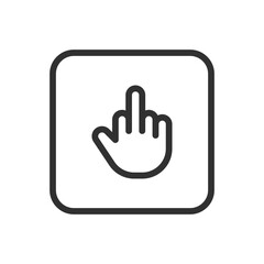 Obraz premium Hand Select Icon - Modern Simple Flat Vector for Web and Mobile