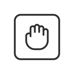 Hand Select Drag Icon - Modern Simple Flat Vector for Web and Mobile