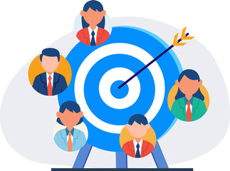 Target audience customer analysis for marketing and advertising