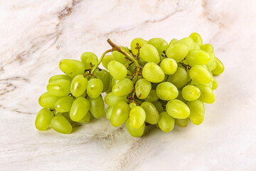 Green juicy sweet ripe Grape bunch
