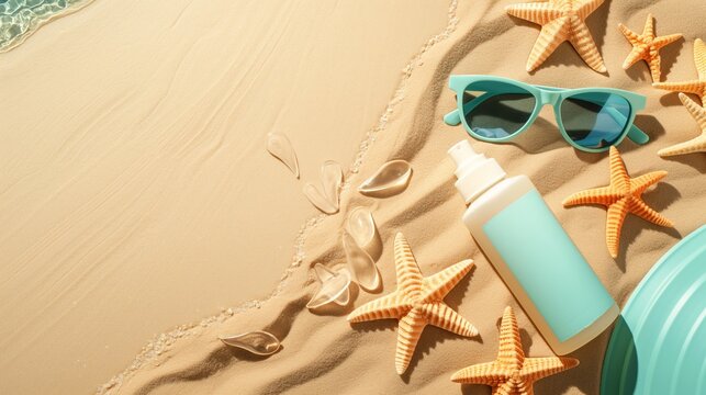 Summer Beach Essentials: Sunscreen, Sunglasses, and Starfish
