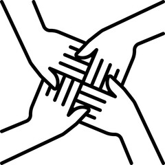 Panoramic hand gesture vector icon. Hand gesture icon line style. perfect use for logo, presentation, website, and more. modern icon design outline style