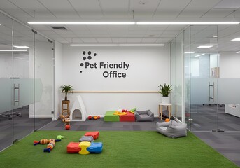Pet-Friendly Office with Play Area for Animals