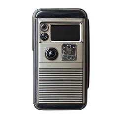 Obraz premium Retro Flip Phone on transparent background