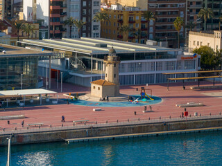 Faro del Grao en el puerto de Castellon, Comunidad Valenciana
